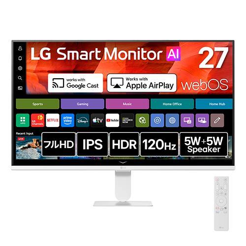 LGエレクトロニクス(LG) 27U511SB-W 27型 webOS搭載 フルHD IPS Smart