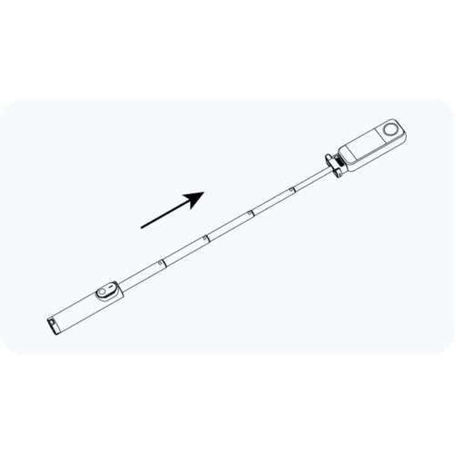 【Insta360】折りたたみ式内蔵三脚付き自撮り棒リモコンキット Insta360 折りたたみ式内蔵三脚付き自撮り棒リモコンキット（1/4インチ