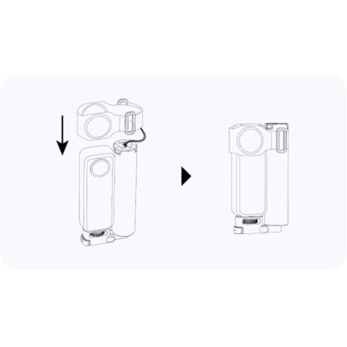 Insta360 折りたたみ式内蔵三脚付き自撮り棒リモコンキット 1/4インチ