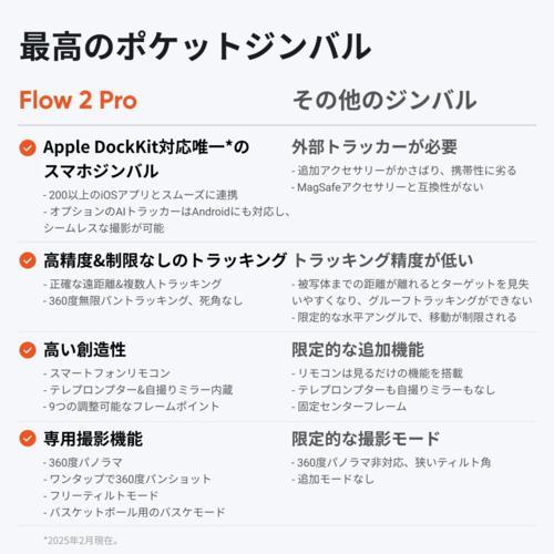 Insta360 Insta360 Flow2 Pro AIトラッカーキット（ストーングレー）AIジンバル CINSABQB-FLOW226 国内正規品 CINSABQBFLOW226_6