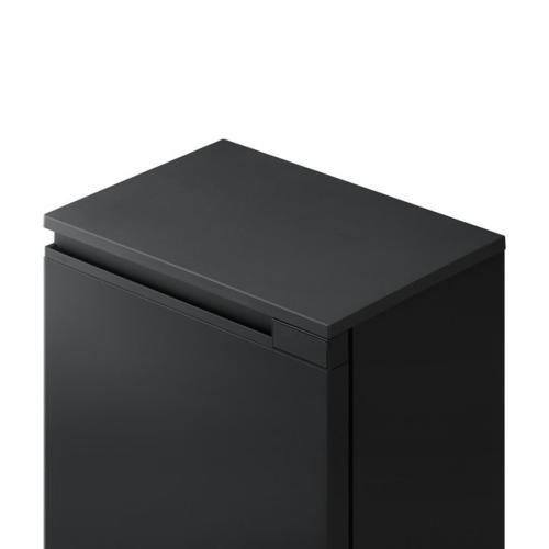【長期保証付】奥行スリム冷蔵庫 一人暮らし 1ドア 右開き 66L アイリスオーヤマ IRSN-7A-B ブラック 幅552mm_2