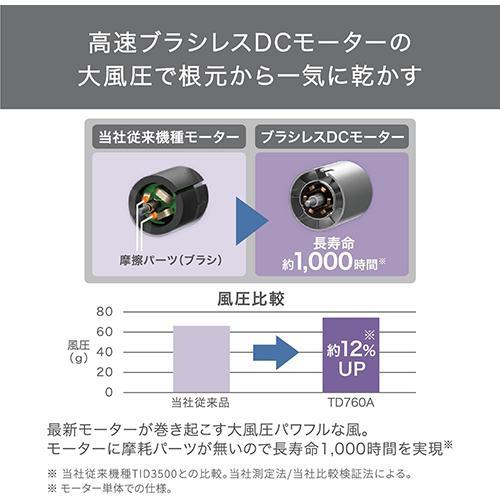TESCOM (テスコム)TDT760A ヘアドライヤー ブラック　保証書付き マイナスイオン ヘアドライヤー/ TD760A – テスコムオンライン