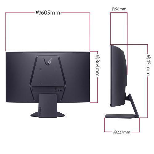 【美品】LG UltraGear 27GS60QC-B27インチ湾曲モニター 美品】LG UltraGear 27GS60QC-B27インチ湾曲モニター - メルカリ