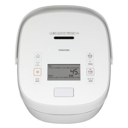 長期保証付】東芝(TOSHIBA) RC-18KGW-W グランホワイト 炎匠炊き 真空