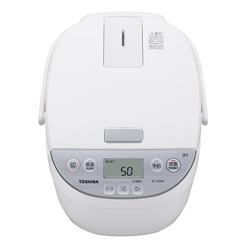 長期保証付】東芝(TOSHIBA) RC-10HW-W ホワイト IH炊飯器 5.5合 : EC