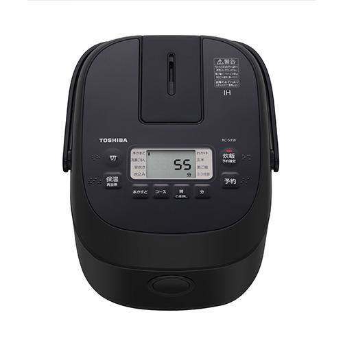 長期保証付】東芝(TOSHIBA) RC-5XW-K ブラック IH炊飯器 3合 : EC