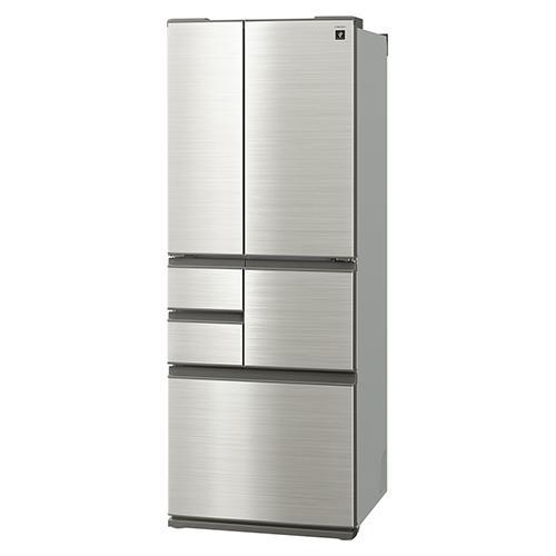 【標準設置料金込】シャープ(SHARP) SJ-SF50P-S ステンレスシルバー 6ドア冷蔵庫 ピラーレスフレンチドア 502L 幅685mm 標準設置料金込】【長期保証付】シャープ(SHARP) SJ-SF50P-S