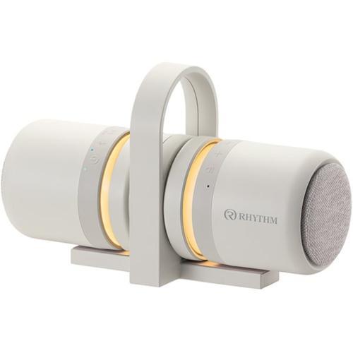 【新品未開封】RHYTHM MAGSPEAKER DUO ライトグレー 長期保証付】RHYTHM リズム 9YYA30RH08 ライトグレー MAGSPEAKER DUO