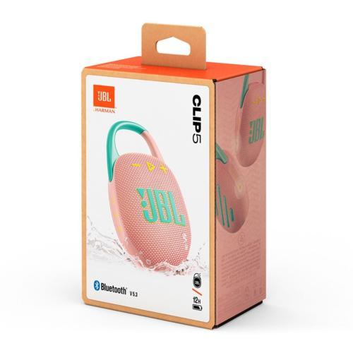 【長期保証付】JBL(ジェイ ビー エル) JBL Clip 5 スウォッシュピンク 防水ポータブルスピーカー_8