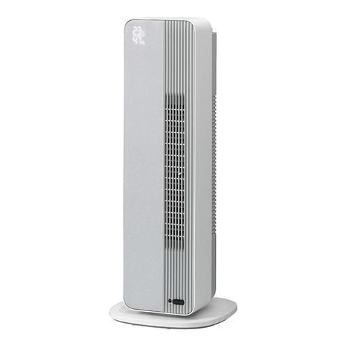 【長期保証付】コイズミ(KOIZUMI) KHF12243/H ライトグレー ホット＆クール 送付機能付きファンヒーター 人感センサー 熱中症アラート 送風16段階 長期保証付】コイズミ(KOIZUMI) KHF12243/H ライトグレー ホット