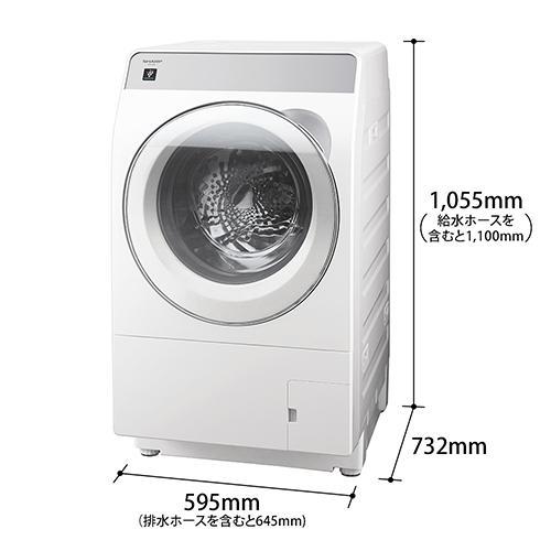 標準設置料金込】【長期保証付】シャープ(SHARP) ES-11K1-WL ホワイト