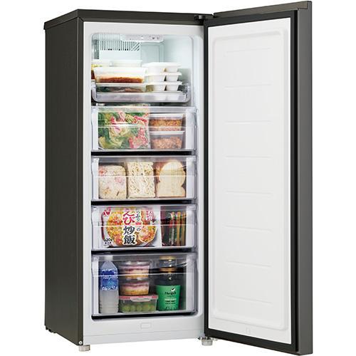 長期保証付】ハイアール(Haier) JF-UF14B-H グレー 1ドア冷凍庫 右開き