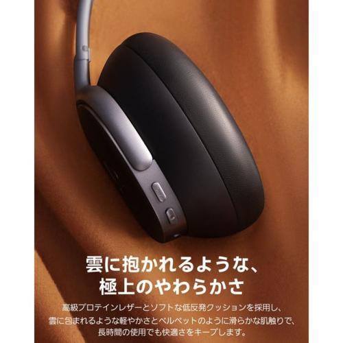 【長期保証付】Baseus(ベースアス) Inspire XH1K コズミックブラック ノイズキャンセリング ワイヤレスヘッドフォン Bluetooth6.1 Dolby Audio対応の画像