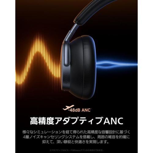 【長期保証付】Baseus(ベースアス) Inspire XH1W スターライト オフホワイト ノイズキャンセリング ワイヤレスヘッドフォン Bluetooth6.1 Dolby Audio対応の画像