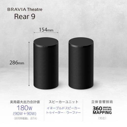 【長期間言いはなつ付】ソニー(SONY) SA-RS9 BRAVIA Theatre Rear 9 後押し金棒引き 大差しわたし80粍のイネーブルドスピーカー 軽銀振りまわす板積み上げる