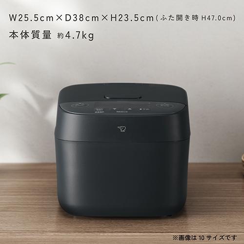 【長期保証付】象印(ZOJIRUSHI) NV-KA18-BA ブラック 極め炊き IH炊飯ジャー 1.0升炊き |  | 07