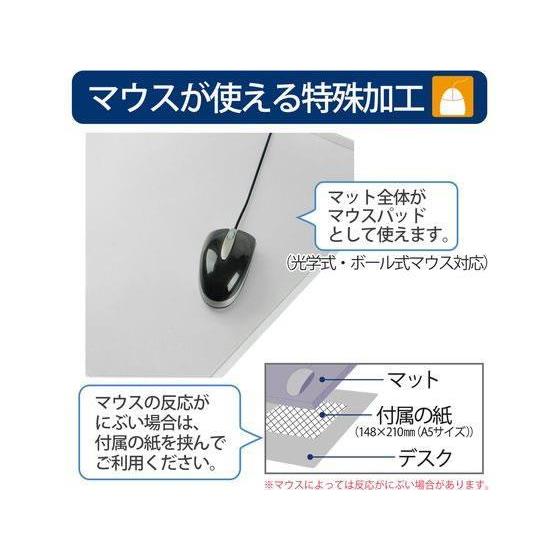 プラス ななめカット デスクマット OAタイプエコノミー 1190×690[代引不可] |  | 02