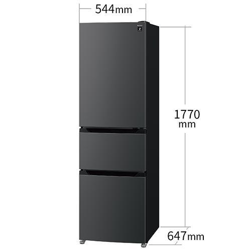 【標準設置料金込】シャープ(SHARP) SJ-PT32P-H マットグレー 3ドア冷蔵庫 右開き 317L 幅544mm 標準設置料金込】シャープ(SHARP) SJ-PT32P-H マットグレー 3ドア