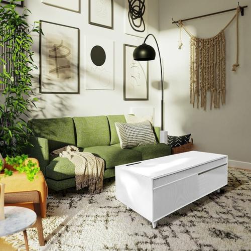 【設置＋リサイクル】SAPPHIRE(サファイア) SAPPHIRE by LOOZER SMART TABLE STB80 WHITE 冷蔵庫付きスマートテーブル 2ドア 81L |  | 03