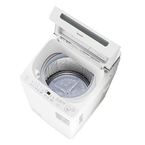 設置＋リサイクル】シャープ(SHARP) ES-SV8K-W ホワイト系 穴なし槽 全