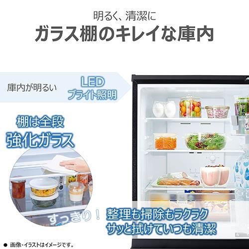 【設置＋リサイクル】東芝(TOSHIBA) GR-Y16BP-KT エクリュブラック BPシリーズ 2ドア冷蔵庫 右開き 160L 幅503mm |  | 02