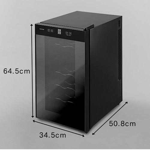 【設置】アイリスオーヤマ(Iris Ohyama) IWC-P182A-B ブラック 18本用ワインセラー 2段式個別温度管理可能 50L ペルチェ式 | IRIS OHYAMA | 02