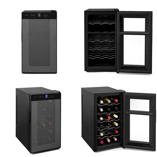 【設置】アイリスオーヤマ(Iris Ohyama) IWC-P182A-B ブラック 18本用ワインセラー 2段式個別温度管理可能 50L ペルチェ式 | IRIS OHYAMA | 03