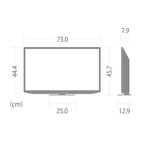 【設置】シャープ(SHARP) 2T-C32DE-B(ブラック系) AQUOS ハイビジョン液晶テレビ 32V型｜eccurrent｜02