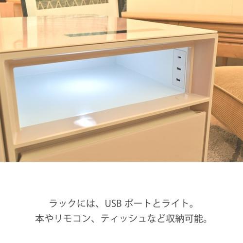 【設置】SAPPHIRE(サファイア) SAPPHIRE by LOOZER SMART TABLE STB80 WHITE 冷蔵庫付きスマートテーブル 2ドア 81L |  | 10