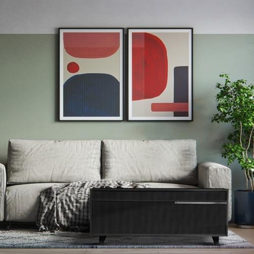 【設置】SAPPHIRE(サファイア) SAPPHIRE by LOOZER SMART TABLE STB80 BLACK 冷蔵庫付きスマートテーブル 2ドア 81L |  | 04