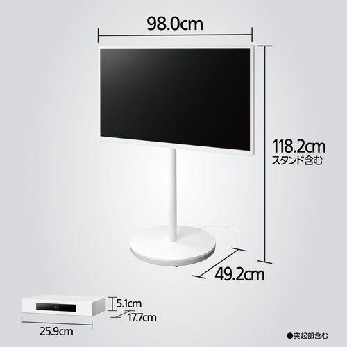 【設置】【長期5年保証付】パナソニック(Panasonic) TH-43LF2L ホワイト VIERA 43V型 4K液晶レイアウトフリーテレビ 43V型 USB-HDD |  | 01