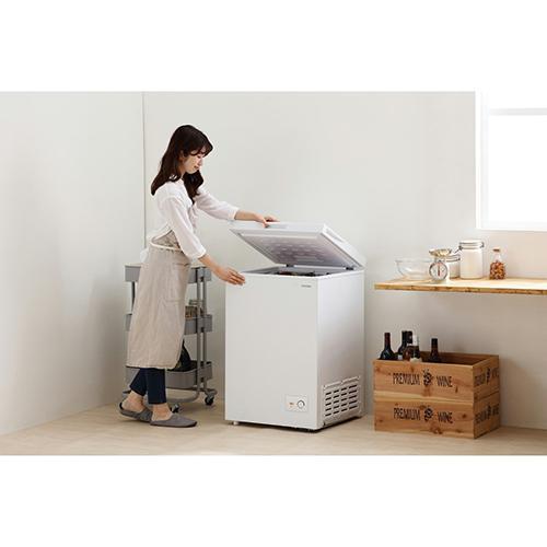 【設置】アイリスオーヤマ(Iris Ohyama) ICSD-10C-W ホワイト 上開き式冷凍庫 100L |  | 07