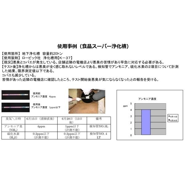 Roebic K 37jd 4リットル 浄化槽用 合併浄化槽 保守メンテナンスバクテリア製剤 臭い消し 単独浄化槽 送料無料 激安 お買い得 キ フト 汲取りトイレも可 浄化槽の消臭