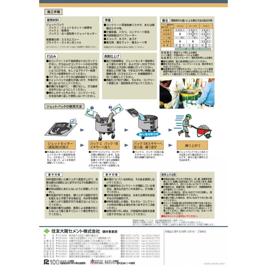 JETパック 超速硬 生コン パック詰 練るだけ ジェットパック ジェット 