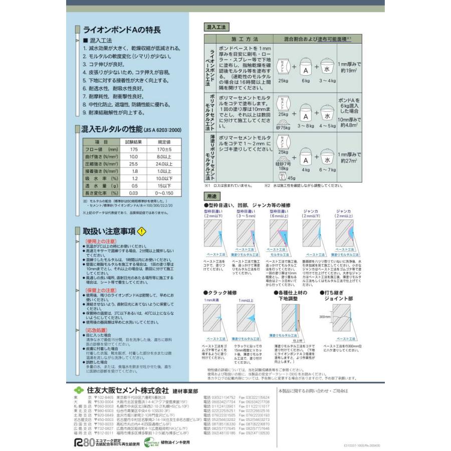 ライオンボンドA　6ｋｇ　箱