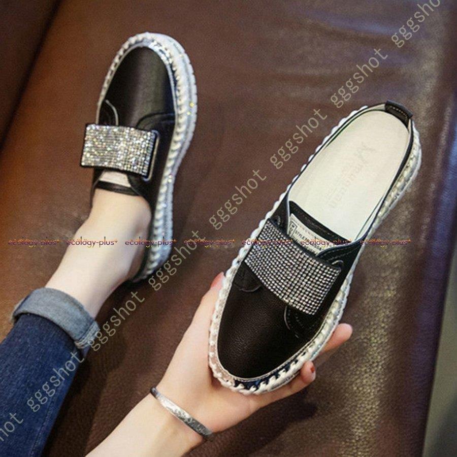 販促品製作 キラキラ グリッター スニーカー レディース かかとなし スリッポン サボ サンダル 厚底 おしゃれ かわいい 春 夏 サボ サンダル ラウンドトゥ ミュール 最も人気のあるアイテム Www Superavila Com