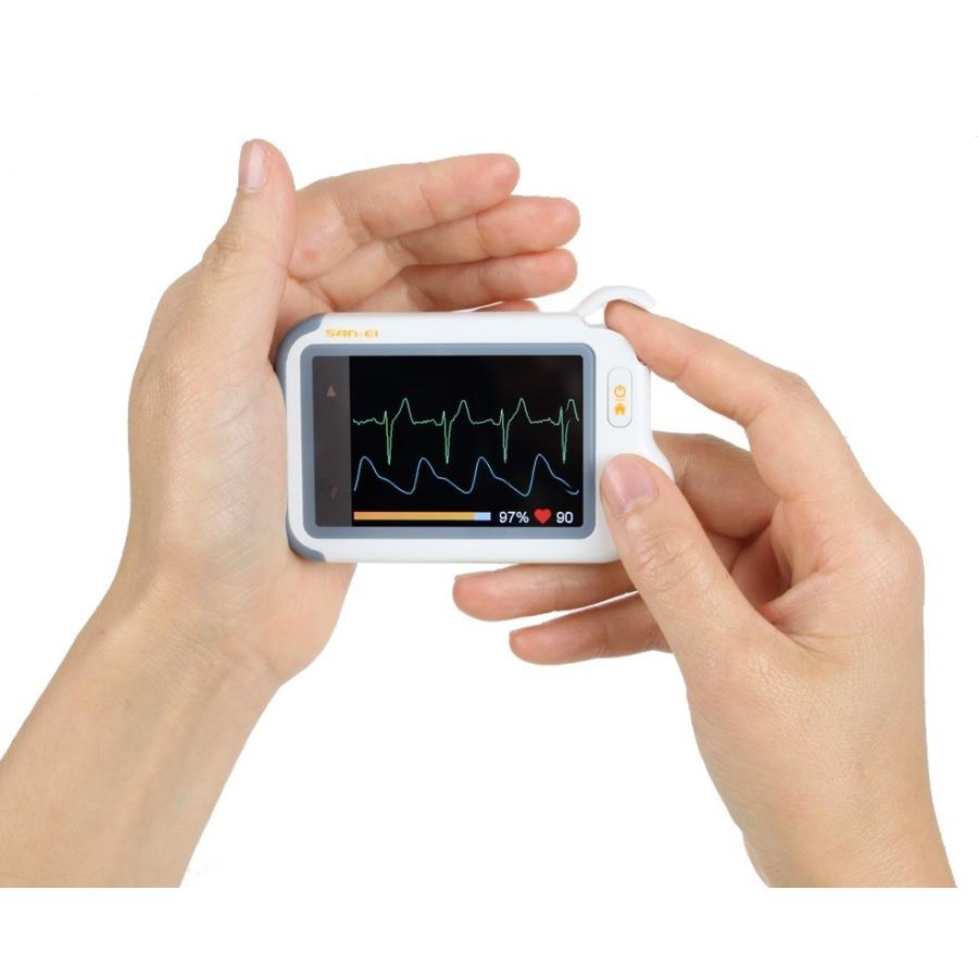 チェックミーライト アドバンスモデル 携帯型心電計 パルスオキシメータ デイリーチェック Ecg Spo2 ブルートゥース搭載 60 Ecgラボ 通販 Yahoo ショッピング