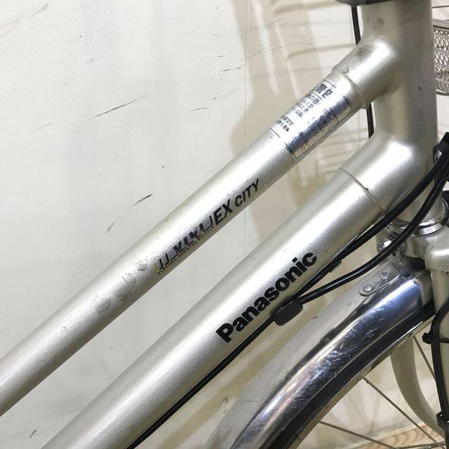 電動自転車 中古 シティ パナソニック ビビ EX シティ シルバー 27インチ KB052 電動アシスト自転車 神戸 | Panasonic | 12