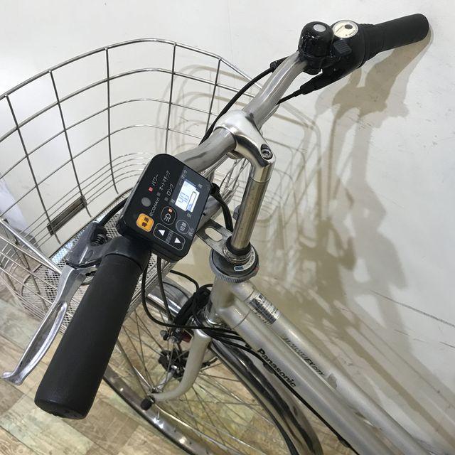 電動自転車 中古 シティ パナソニック ビビ EX シティ シルバー 27インチ KB052 電動アシスト自転車 神戸 | Panasonic | 09