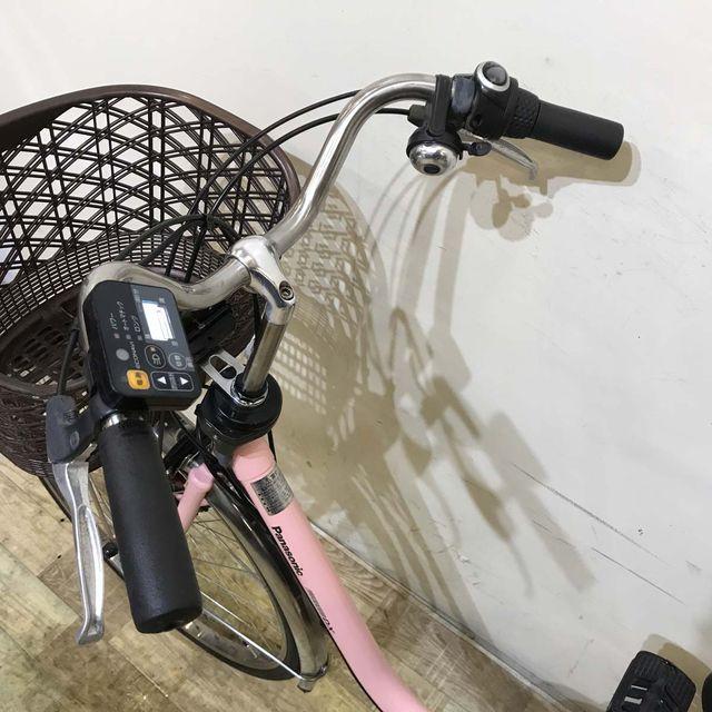 電動自転車 中古 ママチャリ パナソニック ビビ DX ピンク 26インチ KC036 電動アシスト自転車 神戸 | Panasonic | 09