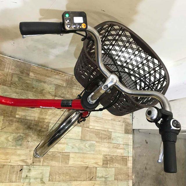電動自転車 中古 ママチャリ パナソニック ビビ DX レッド 26インチ KC079 電動アシスト自転車 神戸 | Panasonic | 03