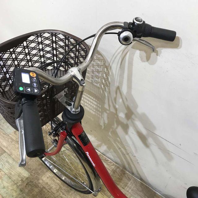 電動自転車 中古 ママチャリ パナソニック ビビ DX レッド 26インチ KC079 電動アシスト自転車 神戸 | Panasonic | 09