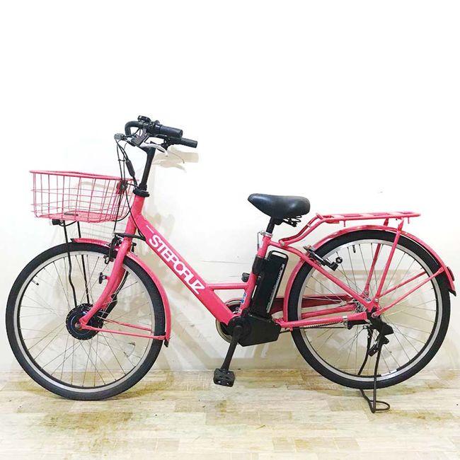 電動自転車 中古 ママチャリ ブリヂストン ステップクルーズ ピンク 26インチ KC090 電動アシスト自転車 神戸 | BRIDGESTONE | 10
