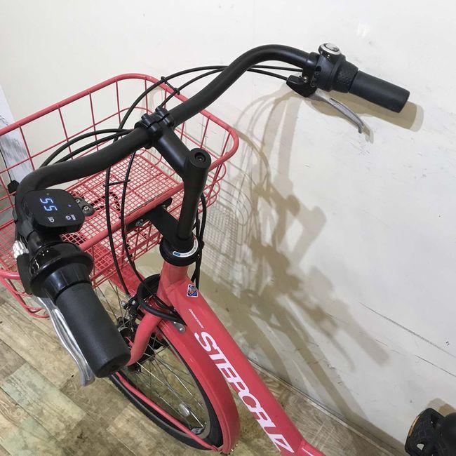 電動自転車 中古 ママチャリ ブリヂストン ステップクルーズ ピンク 26インチ KC090 電動アシスト自転車 神戸 | BRIDGESTONE | 09