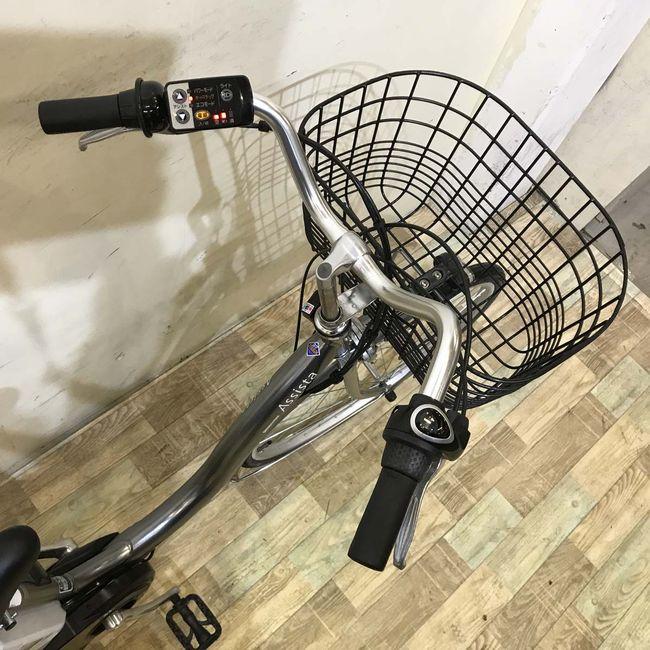 バッテリー強★ブリヂストンの電動自転車 アシスタベーシックミニ　中古自転車 381 BRIDGESTONE（ブリヂストン） 電動自転車 中古 ママチャリ アシスタ