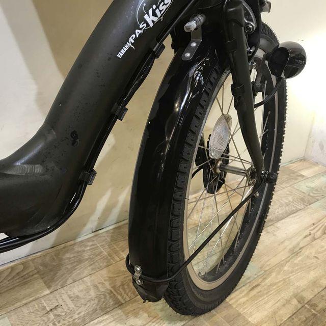 電動自転車 中古 子供乗せ ヤマハ PAS Kiss mini パス キッス ミニ カーキ 20インチ KD007 電動アシスト自転車 神戸 | YAMAHA | 15