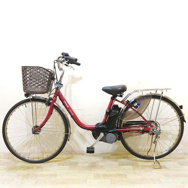 パナソニック電動アシスト自転車26インチ レッド Panasonic（パナソニック） 電動自転車 中古 ママチャリ ビビ DX
