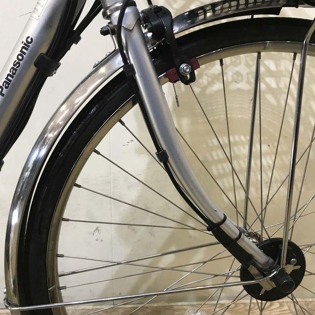 電動自転車 中古 ママチャリ パナソニック ビビ DX シルバー 26インチ KD051 電動アシスト自転車 神戸 | Panasonic | 12