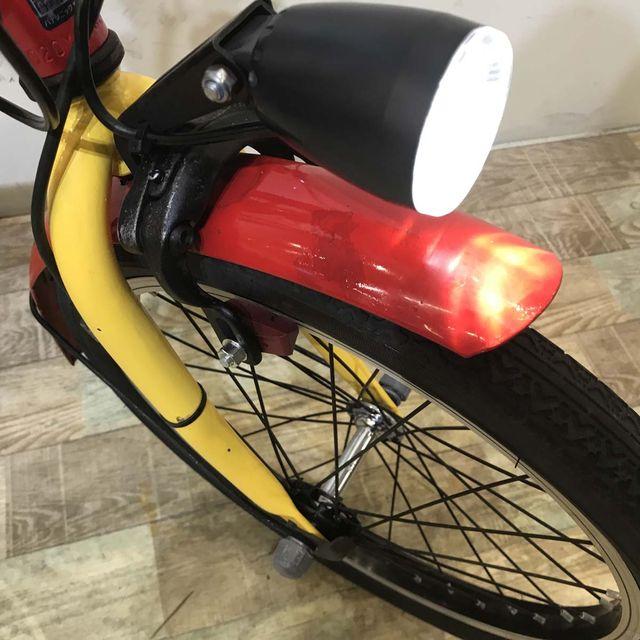 電動自転車 中古 小径車 折りたたみ パナソニック オフタイム レッド×イエロー 前18×後20インチ KD085 電動アシスト自転車 神戸 | Panasonic | 16