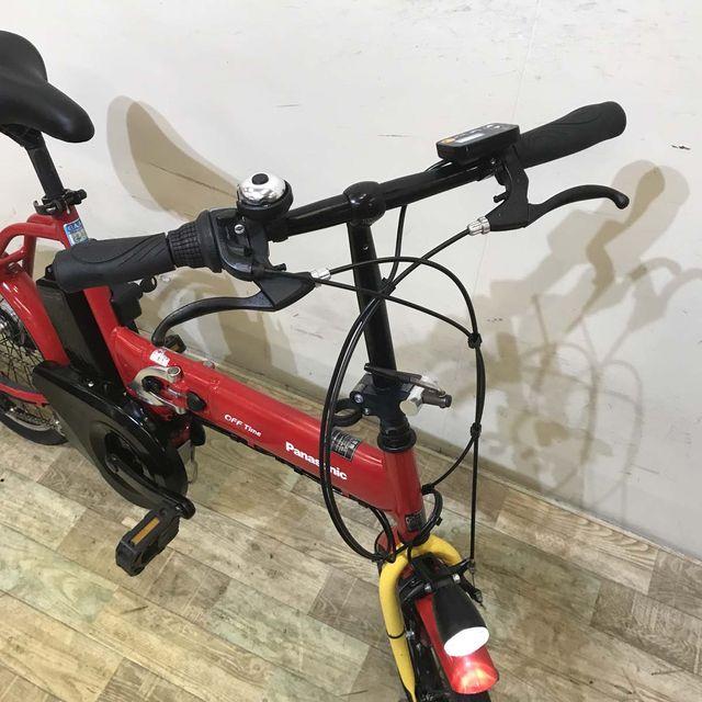 電動自転車 中古 小径車 折りたたみ パナソニック オフタイム レッド×イエロー 前18×後20インチ KD085 電動アシスト自転車 神戸 | Panasonic | 05